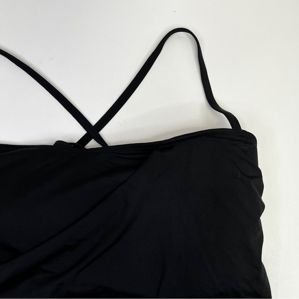 Becca Color Code Side Tie Tankini top black - 1X - Picture 5 of 11